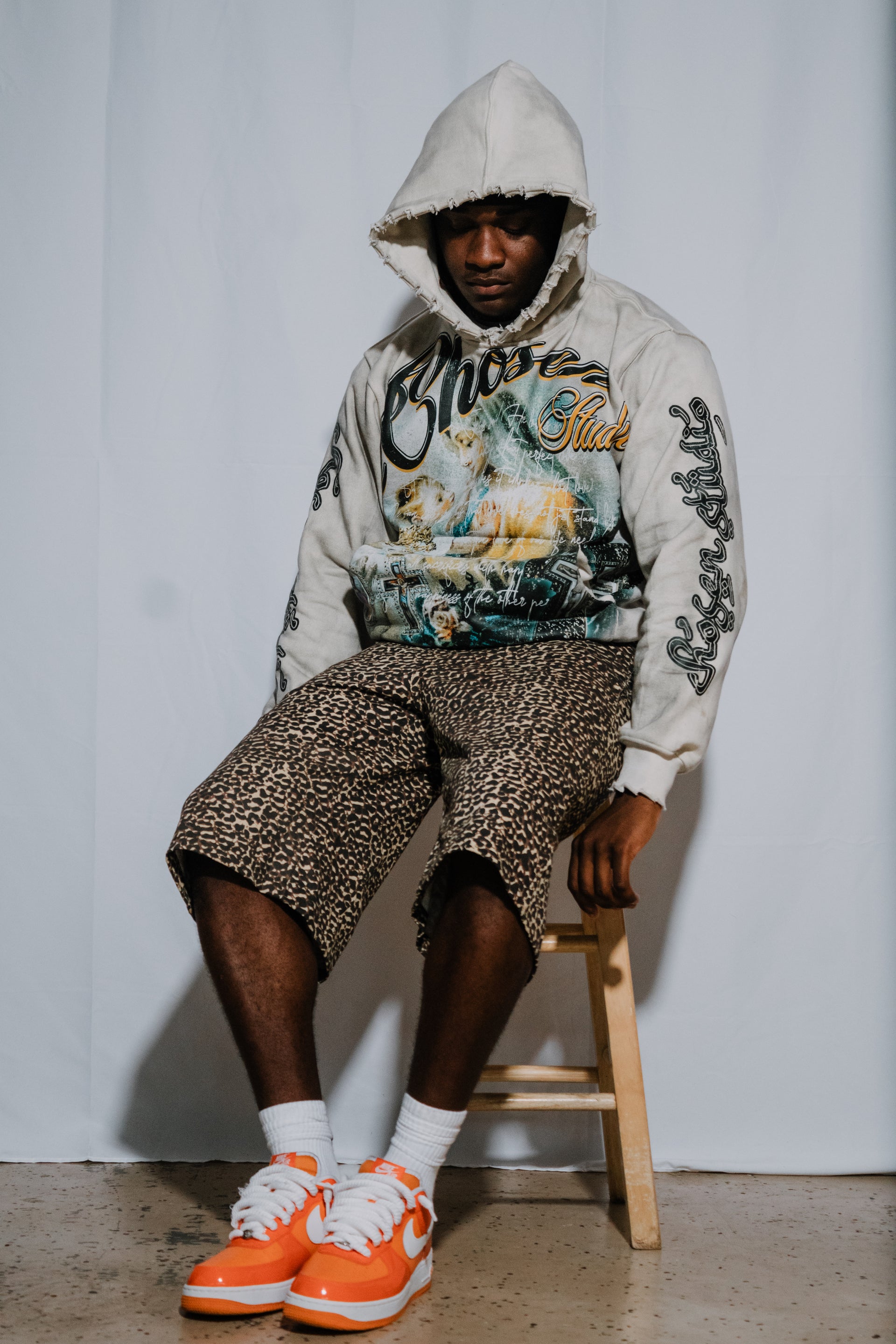 Leopard Print Baggy Jorts