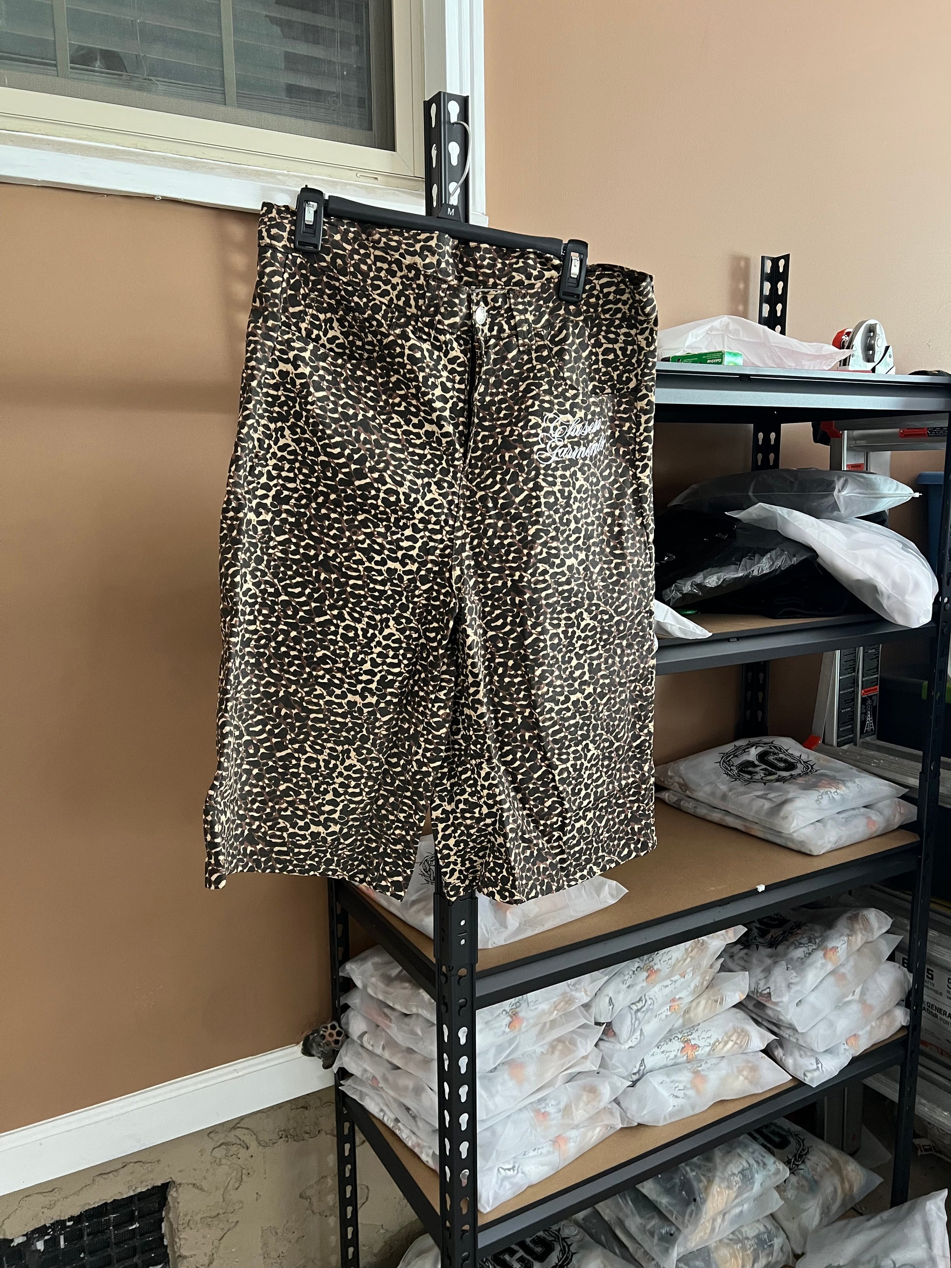 Leopard Print Baggy Jorts