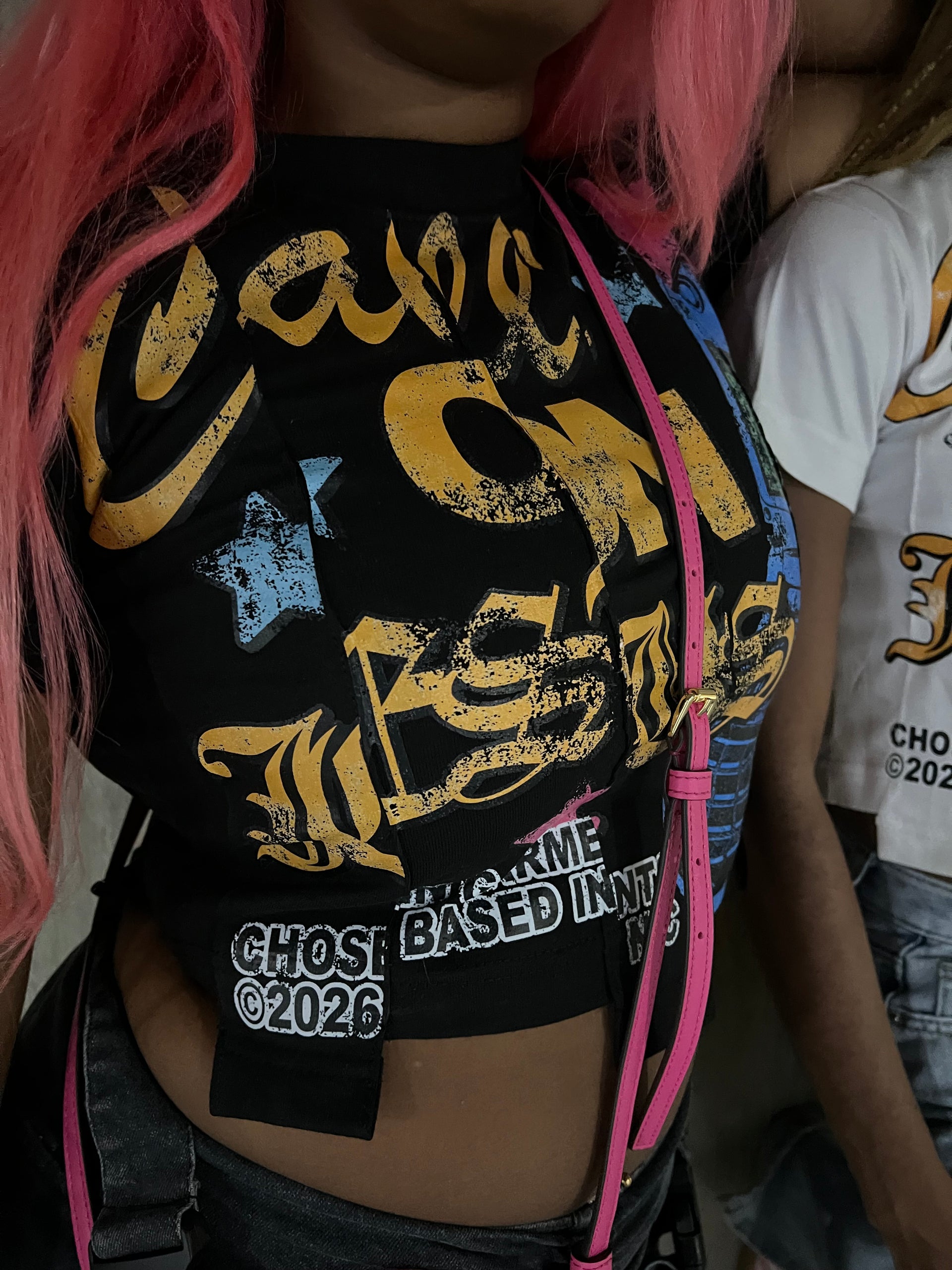 Call On Jesus Black Tee Cropped