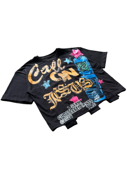 Call On Jesus Black Tee