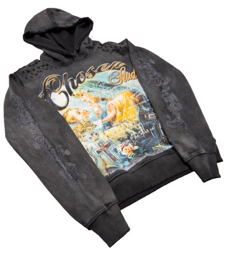 Coal Baby Jesus Distressed Hoodie